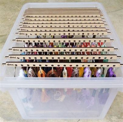 how to store embroidery floss